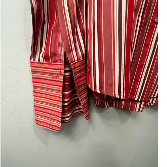 PAUL SMITH MEN’S STRIPED LONG SLEEVE DRESS SHIRT, NECK SIZE 17.5”IN, MAR… - Picture 6 of 7